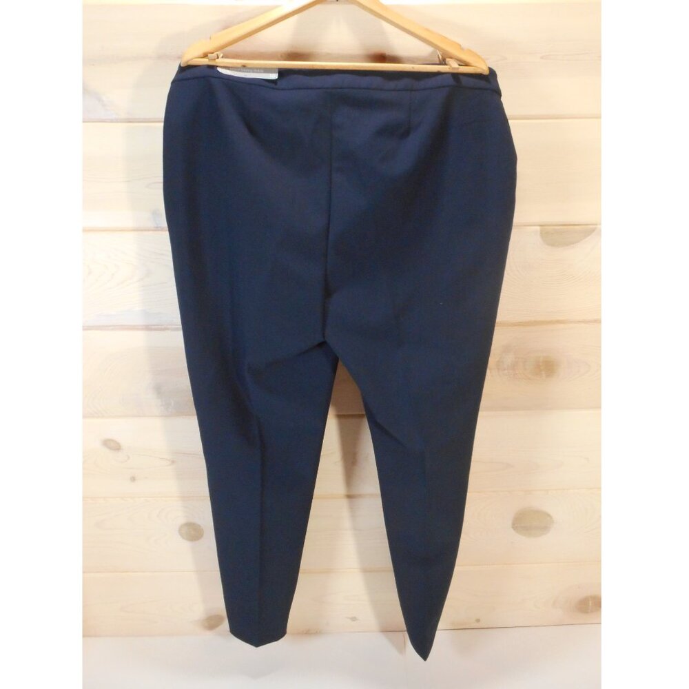 NWT Talbots Women's Size 16 High Waist Skinny Ankle Pants Navy Blue Career - Picture 3 of 10